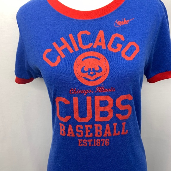 Chicago Cubs Baseball Tee Size L